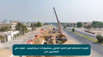 كهرباء الشارقة تعزز الأمن المائي بمشروعات استراتيجية.. تعرف على التفاصيل الآن